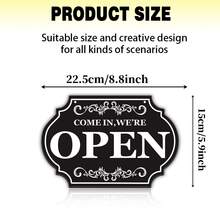 High Quality Double-Sided Printed "Open" And "Closed" Business Sign Board With Rope, Suitable For Cafes, Shops And Other Venues - Multiple Styles - View 6