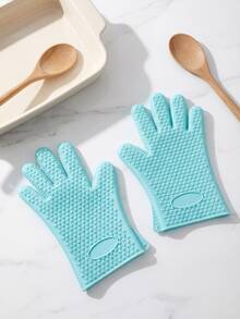 1pair Silicone Oven Gloves, Silicone Smoker Oven Gloves-Extreme Heat Resistant BBQ Gloves-Handle Hot Food Right On Your Grill Fryer & Pit, Waterproof Grilling Cooking Baking Mitts, Waterproof Non-Slip Grill Mitts For Men Women, Dishwasher , Home Kitchen, Ramadan Tools - Multicolor - View 6