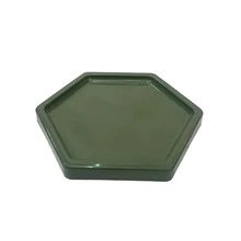 Large Hexagonal Mosaic Tray 18cm Various Colors Decoration - Verde militar - Ver 2