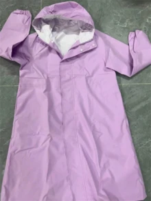 1pc Fashionable Breathable Adult Waterproof Long Raincoat With Hood, Outdoor Hiking Fishing Thickened Drawstring Slim Fit Rainwear, Waterproof Lightweight Hooded Raincoat, Spring Summer Picks, Brides Maid Gifts, Room, Bedroom Decor, Beach, Travel, For Men, For Women, Vacation, Women's Day, Travel Essentials, Wedding Favors, Y2k, Bedroom, Car Accessories Women, Kitchen Decor,Cute Stuff - Multicolor - View 14