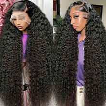 BINF Cabello humano brasileño (cabello Remy, rizado y crespo), 3 paquetes con cierre frontal de encaje HD 13x4 4x4, color de cabello natural, ideal para festivales, feriados, bodas y uso diario. - Natural Black - Ver 7