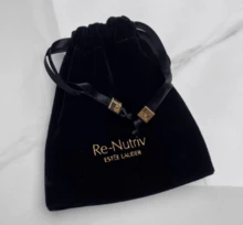 Estée Lauder Velvet Pouch, Makeup Storage Bag, Drawstring Closure