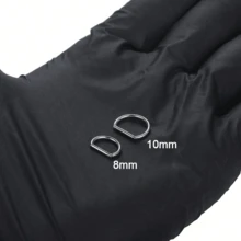 3件套朋克风G23钛金属铰链式鼻环，月亮D形，16G鼻中隔环，身体穿刺饰品，卡扣式耳骨耳钉，女士款 - 鈦合金穿孔首飾 - 查看 3