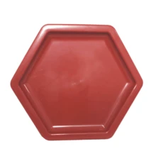 Large Hexagonal Mosaic Tray 18cm Various Colors Decoration - Terracotta - View 2