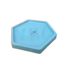 Large Hexagonal Mosaic Tray 18cm Various Colors Decoration - Light Blue - View 3