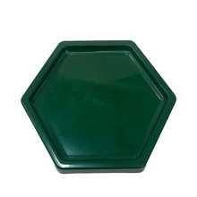 Large Hexagonal Mosaic Tray 18cm Various Colors Decoration - Hoja verde - Ver 1