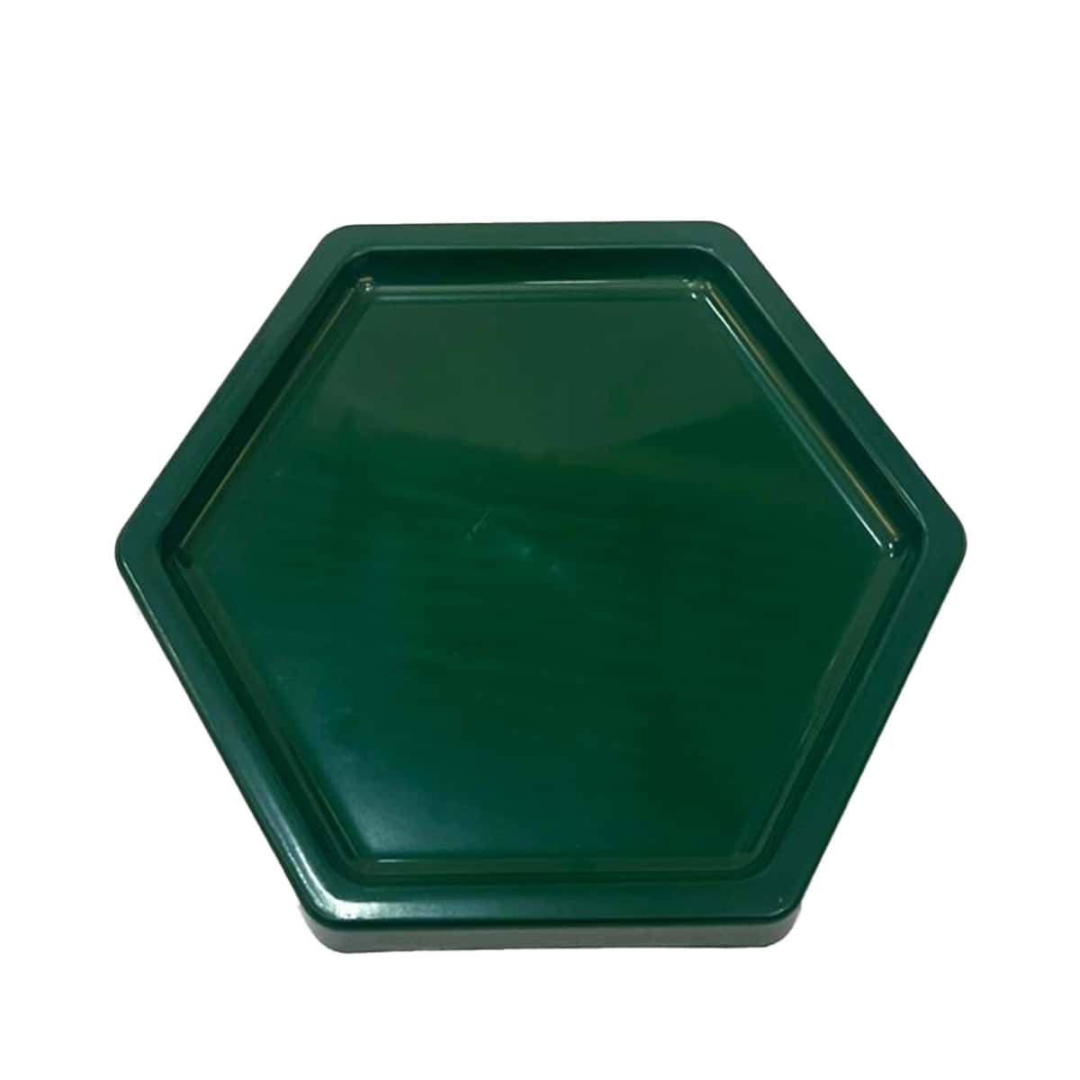 Large Hexagonal Mosaic Tray 18cm Various Colors Decoration - Hoja verde - Ver 1