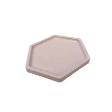 Large Hexagonal Mosaic Tray 18cm Various Colors Decoration - Candy Pink - View 3