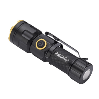 Alonefire Zoom White Light Beam Mini Flashlight Rechargeable Magnet Portable Lady Backpack Pocket Home Outdoor Work Emergency Torch