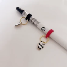 2个混色防丢防滑电子烟笔挂件，适用于钢笔和电子烟，绿叶挂件，420配件，510电子烟电池挂件 - 彩色 - 查看 3