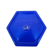 Large Hexagonal Mosaic Tray 18cm Various Colors Decoration - Blue - View 4