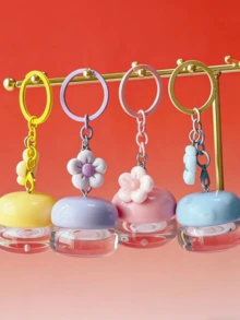 1个5克粉色迷你润唇膏罐，5克便携式眼影腮红盘，以及美妆亮片收纳挂绳。适合挂在包包、钱包上，方便日常出行。是收纳唇彩、指甲油和亮片的理想之选。5克的容量使其成为一款便携式旅行收纳瓶，也是送给女性的完美礼物。 - 彩色 - 查看 2