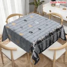 1/20 chiếc khăn trải bàn mùa xuân, họa tiết mèo, chất liệu polyester, thiết kế hình mèo con dễ thương, thích hợp cho nhà bếp, trang trí tiệc ngoài trời, món quà lý tưởng cho bạn bè và gia đình, và trang trí nhà cửa mùa xuân. - Nhiều màu - Xem 5