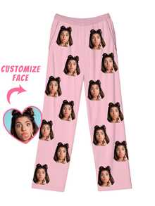 Customized Men's Pajama Pants, Able To Print Interesting Photos, Face Customized Printed Pattern Upload, Comfortable Fabric Men's Casual Loungewear - Multicolor - View 2