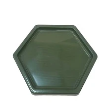 Large Hexagonal Mosaic Tray 18cm Various Colors Decoration - Verde militar - Ver 1
