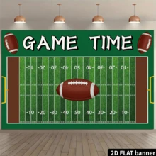 7x5英尺足球背景摄影橄榄球运动派对背景美式橄榄球场照片 - 多色2 - 查看 2