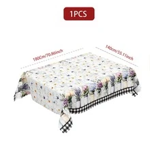 1pc/36pcs Lemon & Floral Pattern Wrinkle-Resistant Tablecloth, Embossed Edge, Rectangular/Round, Multiple Sizes, Polyester Fabric, Indoor Dining/Outdoor Party