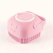 [Massage Pet Shampoo Brush] Massage Rubber Pet Shampoo Brush | Bath Comb With Shampoo Storage For Dog & Cat Grooming Tool - Multicolor - View 9