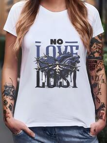 Womens Loveless Sneaker Shirt To Match Maniere  3 Diffused Blue T-Shirt - White - View 1