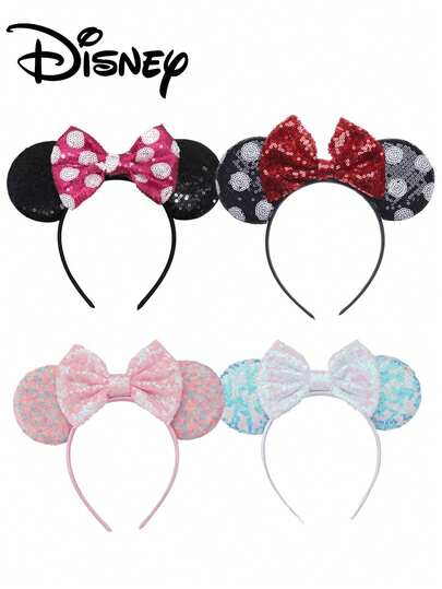 Disney 1 chiếc băng đô tai chuột Minnie đính sequin, thích hợp cho lễ Halloween, trang phục Giáng sinh. Những chiếc nơ tai chuột này hoàn hảo cho nam, nữ và các cặp đôi, là phụ kiện tóc/băng đô trang trí lý tưởng cho hóa trang công chúa, tiệc sinh nhật và tiệc Giáng sinh. Băng đô cài tóc, phụ kiện làm đẹp tóc tại nhà.