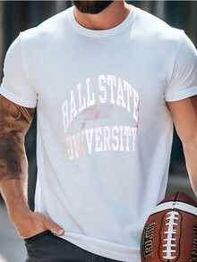 Mens Women's Ball State University Sweatshirt Flannel | Ball State Apparel | Women's Ball State Sweatshirt T-Shirt - trắng - Xem 2