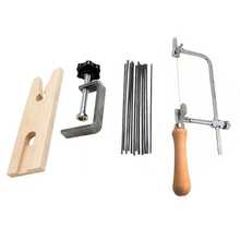 Movable Saw Bow - Jewelry Making Tool Kit - Saw Frame With Tensioning Nut, Wooden V-Groove With Clamp, Assorted Jewelry Piercing Saw Blades 0-5, Adjustable Cutting Tool - For Jewelry Polishing And Cutting - Multicolor - View 20
