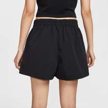 Nike Sportswear Essentials 系列时尚简约休闲女式短裤，黑色 - 黑色 - 查看 3