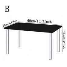 1pc Transparent Acrylic Layered Storage Rack, Suitable For Storing Seasoning Jars, Sealed Jars, And Kitchenware In Cabinets And Countertop Corners. Suitable For Bathroom Washbasins And Bedroom Bedside Tables, It Is A Multifunctional Storage Rack For Small Spaces