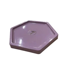 Large Hexagonal Mosaic Tray 18cm Various Colors Decoration - Lilac Chic - View 3