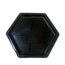 Large Hexagonal Mosaic Tray 18cm Various Colors Decoration - Black - View 4