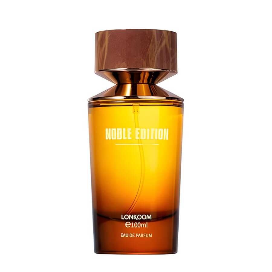 Perfume Lonkoom Noble Classic Amber Musk Unisex (para Hombres y Mujeres), 100 ml (3.4 fl oz) Eau de Parfum en Spray, Fragancia de Larga Duración, con Notas Florales de Bergamota, Cassis, Palo Rosa, Ciclamen, Cedro y Sándalo