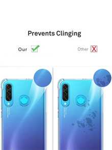 2pcs Thick Anti-Fall TPU Transparent Phone Case For Huawei And Honor, Shock-Proof High Transparency Case, Minimalist Durable Anti-Scratch Soft Cover For Huawei And Honor - Clear - View 6