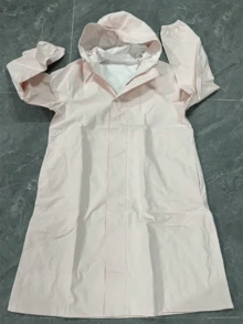 1pc Fashionable Breathable Adult Waterproof Long Raincoat With Hood, Outdoor Hiking Fishing Thickened Drawstring Slim Fit Rainwear, Waterproof Lightweight Hooded Raincoat, Spring Summer Picks, Brides Maid Gifts, Room, Bedroom Decor, Beach, Travel, For Men, For Women, Vacation, Women's Day, Travel Essentials, Wedding Favors, Y2k, Bedroom, Car Accessories Women, Kitchen Decor,Cute Stuff - Multicolor - View 12