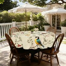 1 chiếc/36 chiếc khăn trải bàn chống nhăn họa tiết động vật mùa xuân & hè, viền dập nổi, hình chữ nhật/tròn, nhiều kích cỡ, chất liệu sợi polyester, thích hợp cho ăn uống trong nhà/tiệc ngoài trời. - Rượu sâm banh - Xem 3