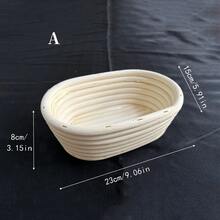 Versatile And Modern Rattan Bread Proofing Basket - Perfect For Sourdough And Artisan Breads, Food , Sturdy, Easy To Clean, Includes Liner Cloth - White - View 15