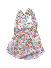 1件 LANGXINGCS 宠物连衣裙，蕾丝可爱优雅狗狗裙，公主风碎花猫咪连衣裙，轻盈透气宠物服装，适合中小型猫狗 - 彩色 - 查看 8