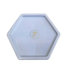 Large Hexagonal Mosaic Tray 18cm Various Colors Decoration - Candy Blue - View 4
