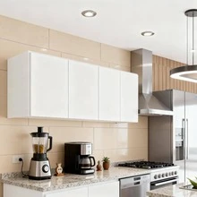 Repisa Flotante Gabinete De Cocina 120cm Blanco - Blanco - Ver 1