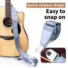 Adjustable Guitar Strap, Padded Shoulder Strap For Acoustic Guitar, Electric Guitar, Ukulele, Bass, Unisex