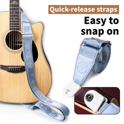 Adjustable Guitar Strap, Padded Shoulder Strap For Acoustic Guitar, Electric Guitar, Ukulele, Bass, Unisex