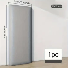 1pc 50cmx20cm Wall Panels Self-Adhesive Thickened 3D Headboard Tatami Edging Wallpaper Soft Padded Faux Leather Material Wall Protection Panel, Peel & Stick, Easy To Install, Suitable For Bedroom Living Room Anti-Collision Soft Cushion Wall Pads, Headboard Protector - Multicolor - View 14