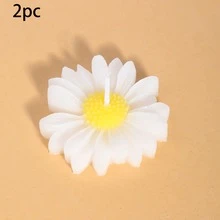 2-8 cây nến thơm hoa cúc thủ công, phong cách Bắc Âu, tạo không gian trang trí tươi mát với hương hoa cúc cho đám cưới, nhà cửa, quà tặng, sinh nhật, tiệc tùng, chụp ảnh, bữa tối lãng mạn, kỷ niệm. - Hoa cúc - Xem 8
