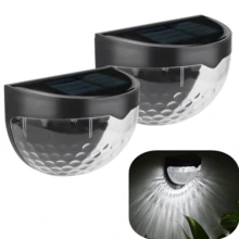 6pcs Solar Fence Lights, Warm White Light, Commercial Street Emergency Lights, IP65 Waterproof, No Wiring Needed, Easy Installation. Garden Outdoor Wall Lamps, Home Emergency Lights, Garage Lights, Patio Garden Decor, Balcony Villa Decoration, Outdoor Landscape Lighting, Solar Powered, With Light Sensor, Suitable For Fence, Yard, Stairway Lighting. - Multicolor - View 22