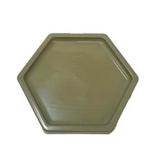 Bandeja Mosaico Sextavada Gde 18Cm Várias Cores Decoração - Verde Eucalipto - Visão 4