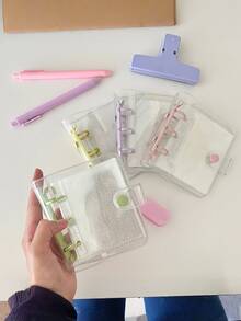 3英寸学生照片钥匙扣吊坠，可放置证件照和贴纸 - 彩色 - 查看 2