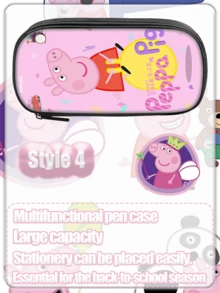 Peppa Pig Large-Capacity Stationery Box, Pencil Case, Cute Pen Case, And Cheerful Office Pen Case - Multicolor - View 7