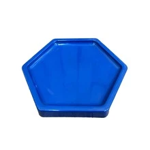 Large Hexagonal Mosaic Tray 18cm Various Colors Decoration - Agua verde azul - Ver 2