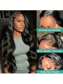 200% Density 13x4 Body Wave Lace Front Wigs Human Hair Pre Plucked 13x4 Frontal Wigs Human Hair HD Lace Body Wave Wig 100% Human Hair Wigs For Women
