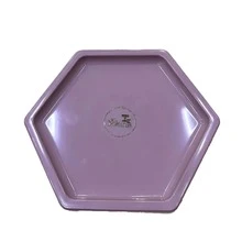 Large Hexagonal Mosaic Tray 18cm Various Colors Decoration - Lilac Chic - View 1