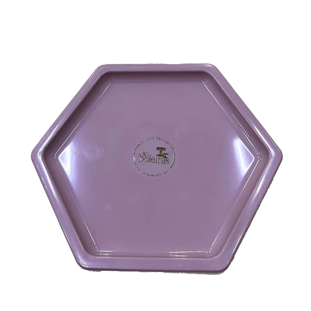 Large Hexagonal Mosaic Tray 18cm Various Colors Decoration - Lilac Chic - View 1
